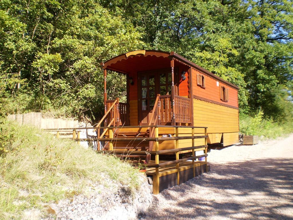 Les Roziers - Roulotte Bed & Breakfast Bagnac Bagian luar foto